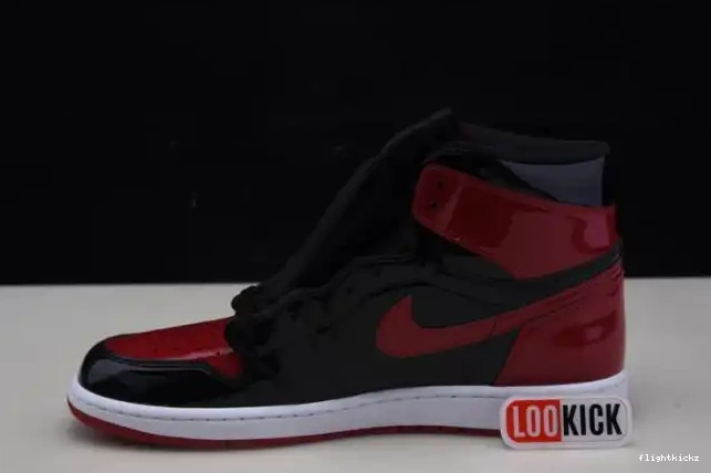 High 555088-063 Patent Bred Jordan 1 Air OG 0704